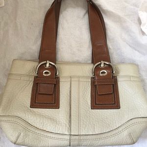 Coach Leather Purse Expandable with Buckles